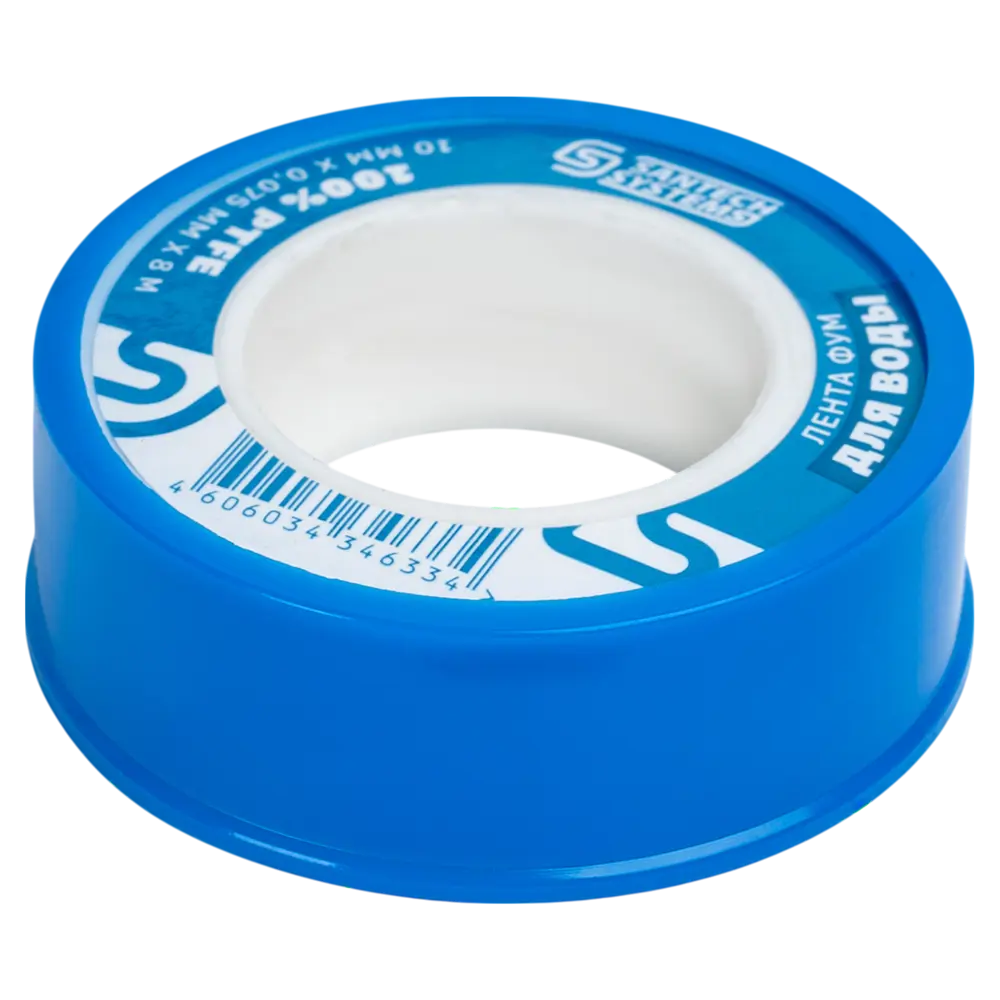 Лента-фум для воды 10x0.075 мм 8 м PTFE 89427289 STLM-2060070 Santreyd 