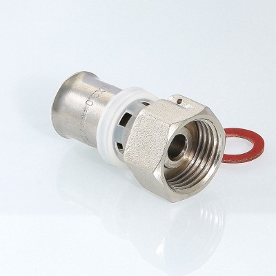 VTm.222.N.002005 Пресс-фитинг с накидной гайкой Valtec 20 мм х 3/4"  - Вид №5
