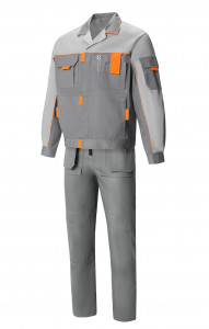 65275 Костюм "Профессионал-2" темно-серый со светло-серым  Летняя спецодежда  размер 60-62/194-200
