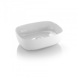 L683T0R0V0.100 Накладная раковина прямоугольная A. e T. Italia VESS Белый глянцевый