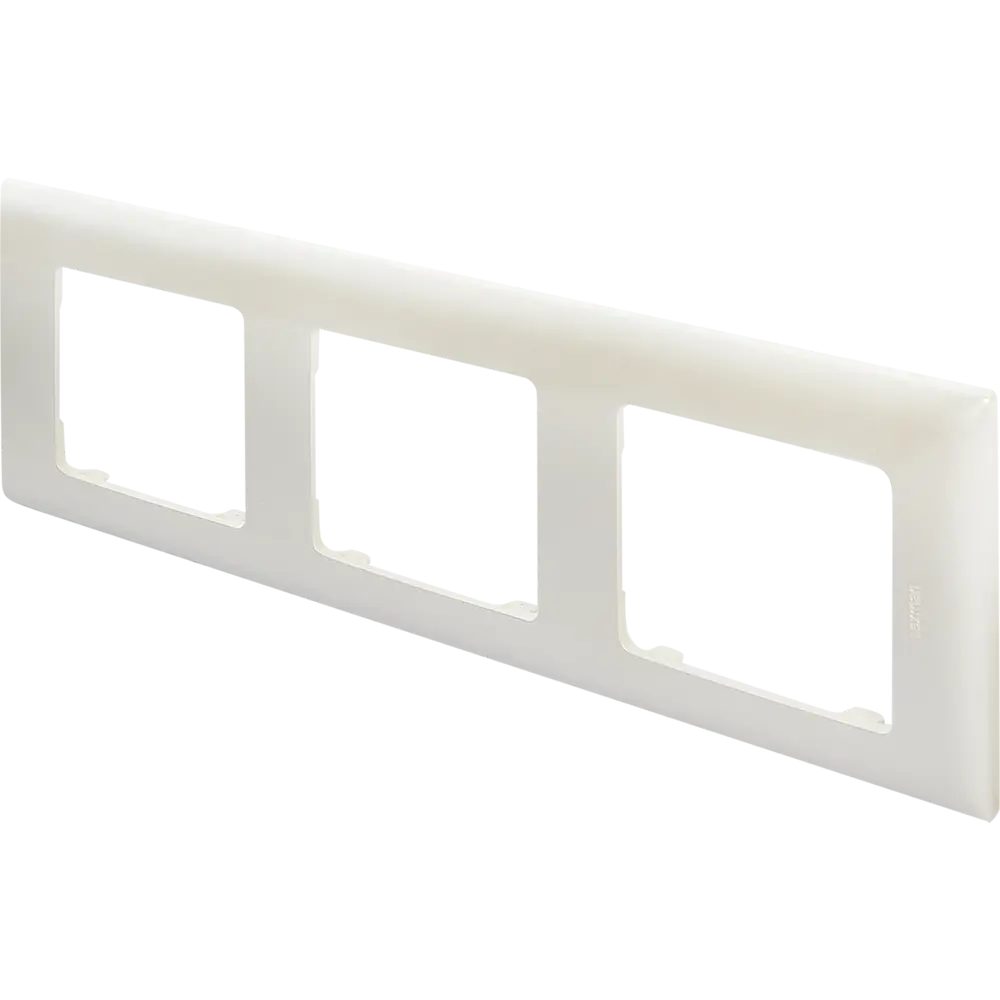 LEXMAN LILIAN - Декоративная рамка для розеток, 3 поста, жемчужный 86761634 STLM-1117108 - Вид №1