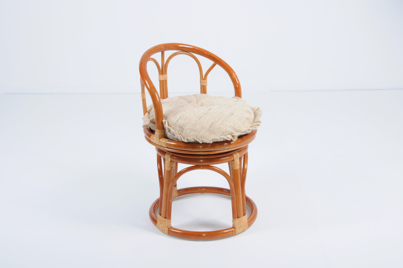 Табурет со спинкой 66х43 см коньяк Calamus Rotan VINOTTI  00-3885356 Коричневый  - Вид №1