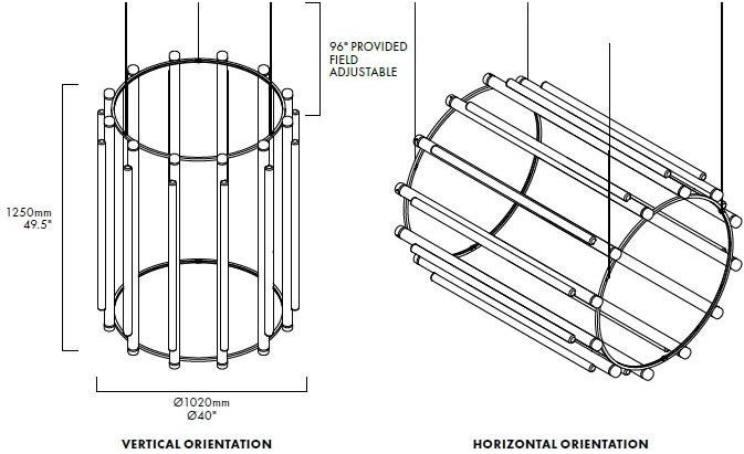 ANDlight Подвесной светильник из алюминия и акрила Pipeline Pip-cha-6 - Вид №7