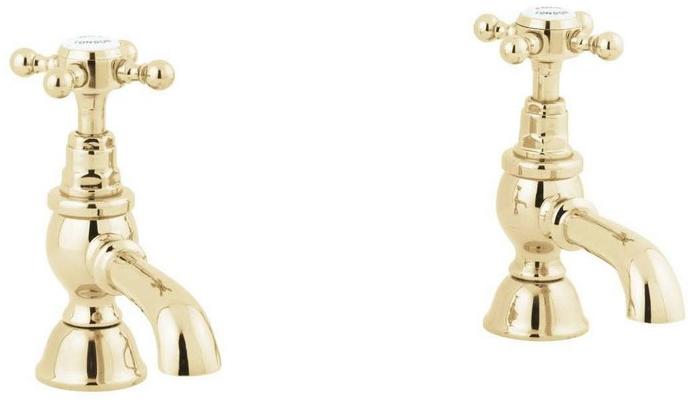 Gentry Home Смеситель для раковины из латуни на 2 отверстия Mayfair sun-id-1385437 - Вид №1