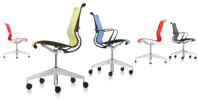 Herman Miller 4-спицевый тканевый стул с подлокотниками Setu sun-id-1371489 - Вид №6