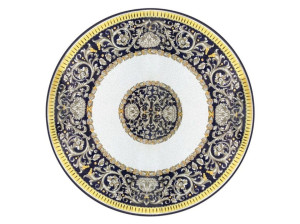 Круглый стол из лавового камня