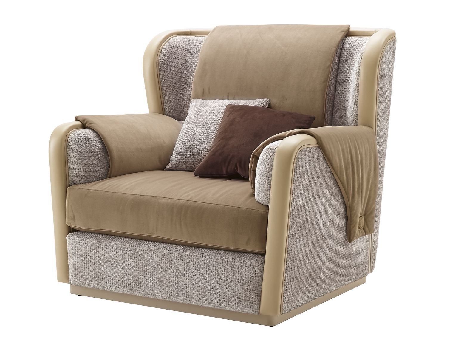 Тканевое кресло с подлокотниками A.R. Arredamenti ARCH-00070481