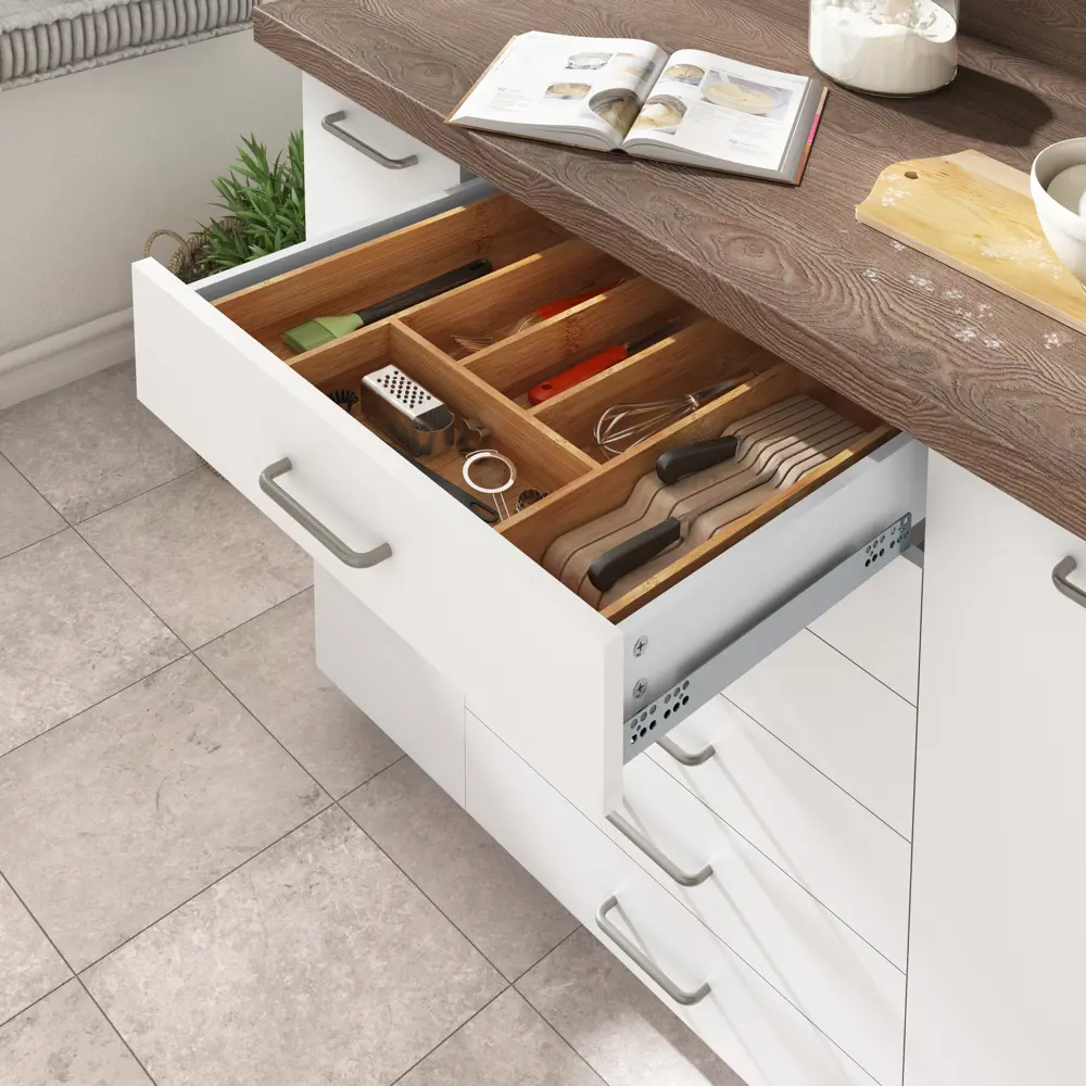 Выдвижной ящик Delinia для кухни 55.2 см серый ЛДСП 82169302 STLM-0021005 - Вид №2