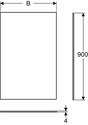 42580 IFO Option зеркало, W = 600 мм - Вид №1