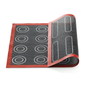 70.113.00.0065 Коврик для выпечки eclair & choux 30 х 40 см двусторонний силиконовый Silikomart