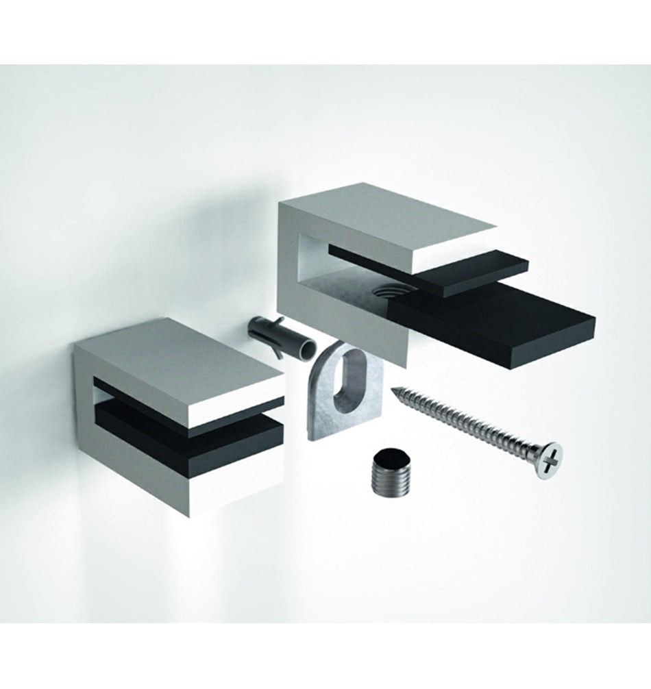 FROST Полкодержатель 4 » 2 шт. белый цинк / латунь Белый Q300403776  - Вид №4