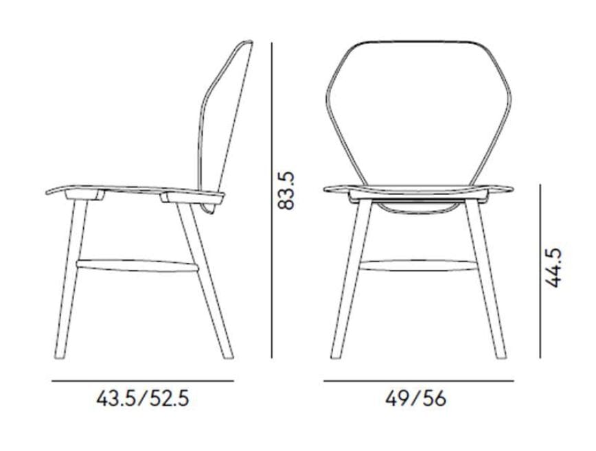 Стул из ясеня Billiani Edelweiss ARCH-00081112 - Вид №2