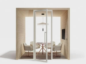 Manerba Акустическая офисная будка из дерева Bibiena