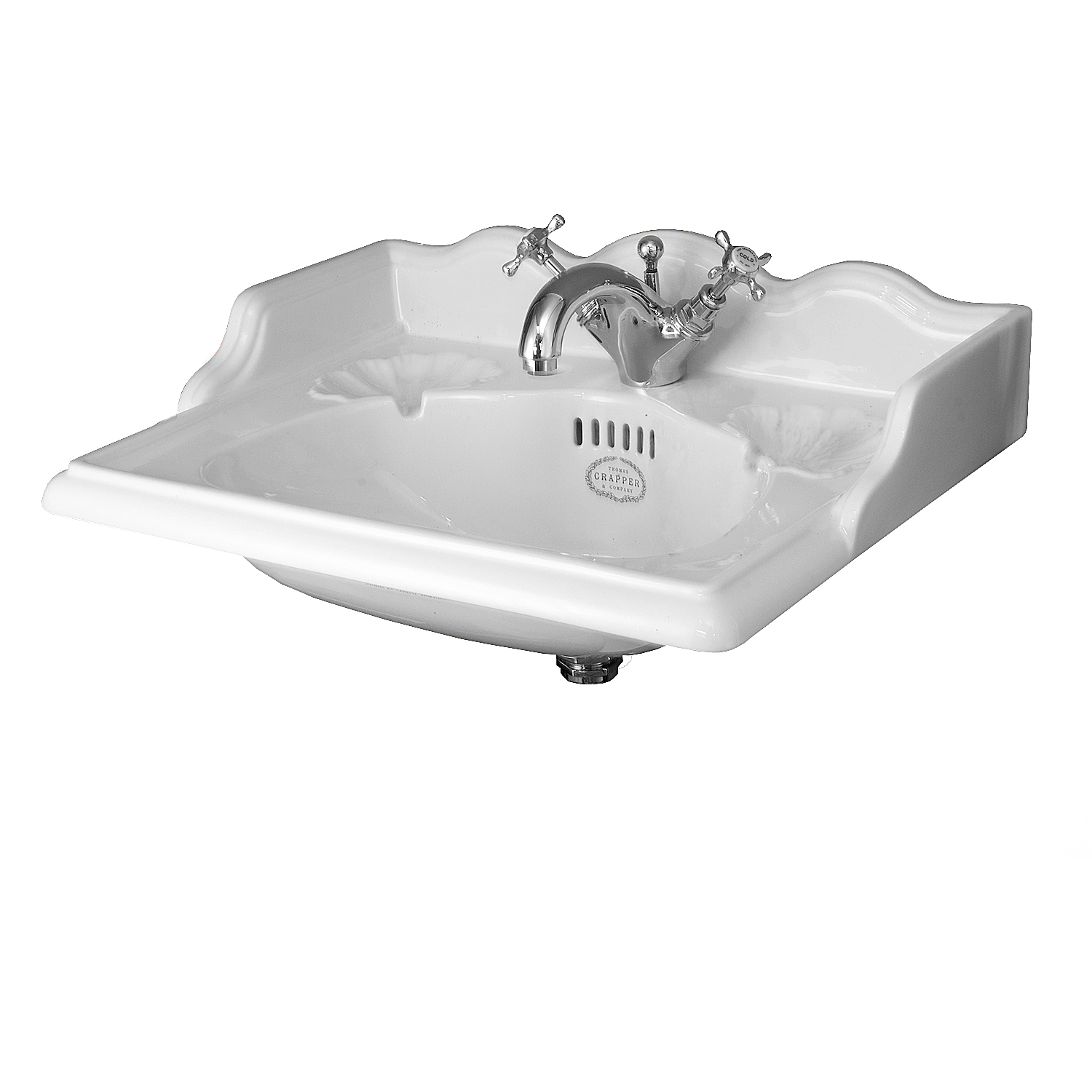 TCMB401S Раковина с одной леткой 560 мм Marlborough Thomas Crapper  - Вид №2