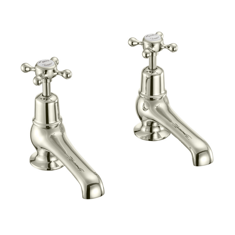 Burlington Отводы для бассейнов Клермонта 5 " Четвертьоборот с белым акцентом в Chrome CL2-QT  - Вид №4