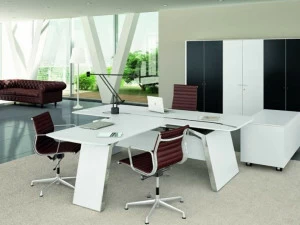 Bralco Письменный стол из дуба с системой организации кабелей Metar