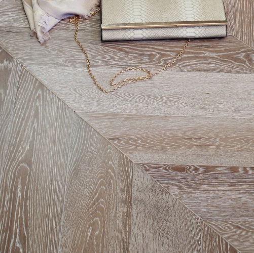 Паркет Ёлка Marco Ferutti Louvre Грей Дуб Любая на выбор с брашью (Текстурированная) 585х125 мм 2600700102 - Вид №3