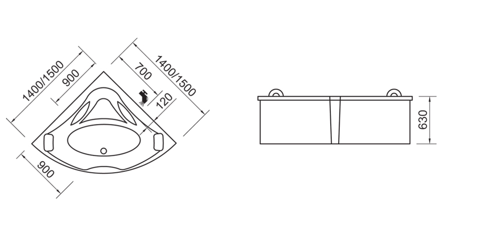 Гидромассажная ванна Wellis Scala E-Max™ TOUCH sun-id-296341 - Вид №1