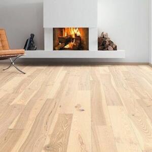 Паркетная доска Haro 4000 Series Top connect белый Саваж Ясень Кантри с брашью (Текстурированная) 2200х180 мм.