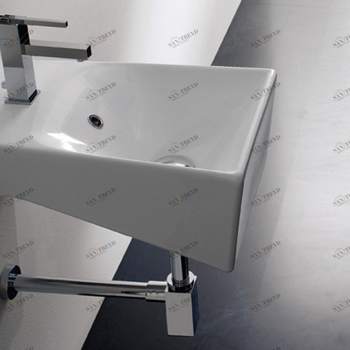 8503 Подвесная раковина настенная овальная Scarabeo Ceramiche  белая 