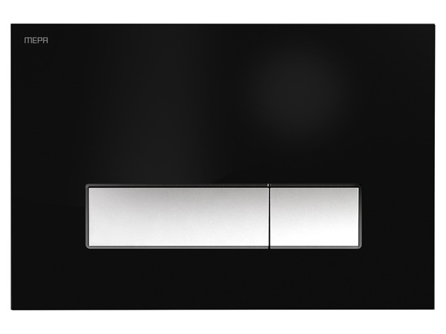 421864 MEPA  Смыв унитаза Кнопка смыва MEPAorbit, технология двойного смыва блестящий черный 