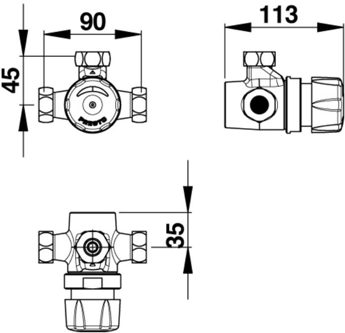 Смеситель Presto ALPA S 35166 35166.0 - Вид №1