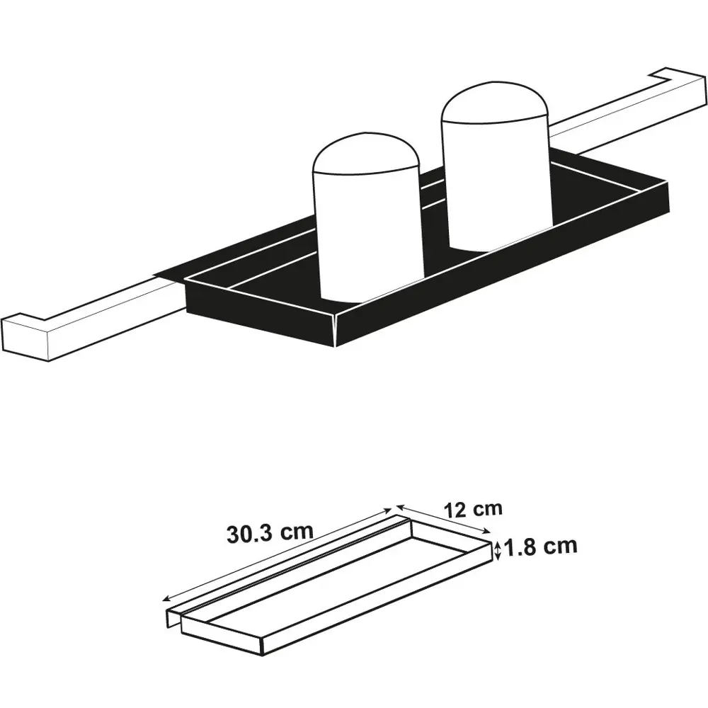 Универсальная полка Delinia ID для кухонного рейлинга 80135879 STLM-0013782 - Вид №12