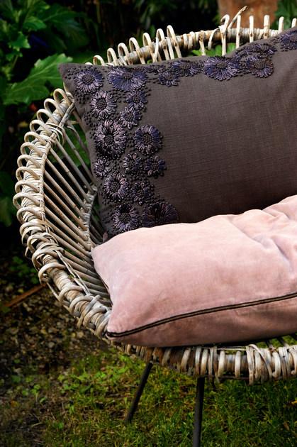 Élitis Прямоугольная подушка со съемным чехлом из хлопка с ручной вышивкой sun-id-1421852 - Вид №4