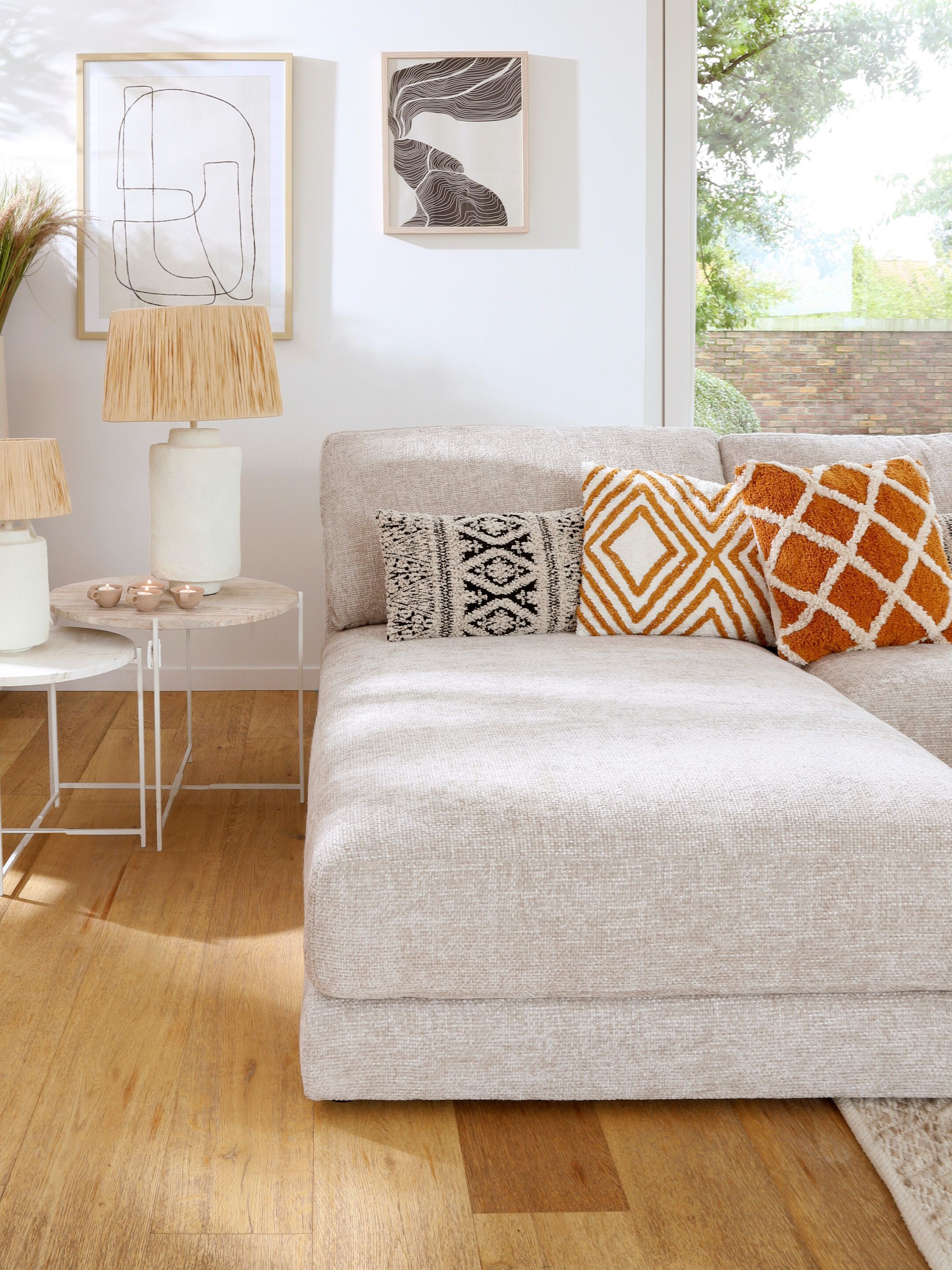 Настольная лампа из песты и рафии POMAX FELISA ARCH-00046445 - Вид №6