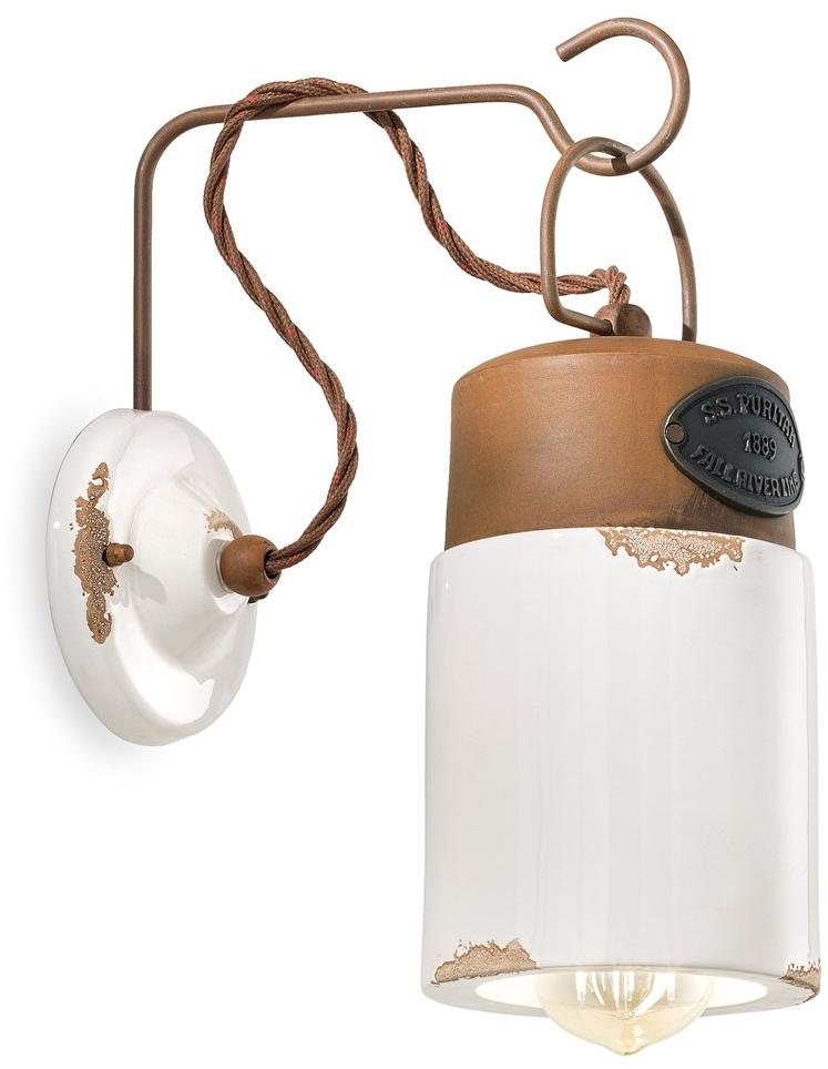 FERROLUCE Настенный керамический светильник с фиксированным кронштейном Industrial C1621 - Вид №1