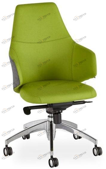 B&T Design Стул для руководителя из ткани с 5 спицами и средней спинкой sun-id-1481542