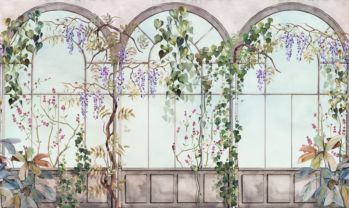 Обои с цветочными мотивами Jannelli&Volpi SERRA MORESCA ARCH-00062389 - Вид №1