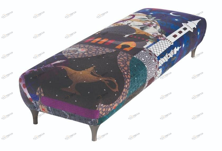 Roche Bobois Прямоугольный пуф из ткани Globe trotter sun-id-1444481