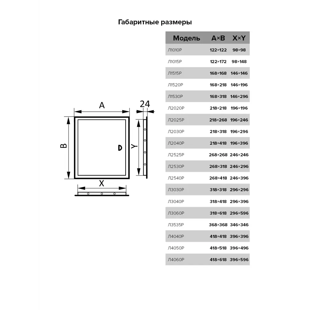 Evecs Ревизионный люк 122×122 мм с системой быстрого доступа 82270030 STLM-1495323 - Вид №1