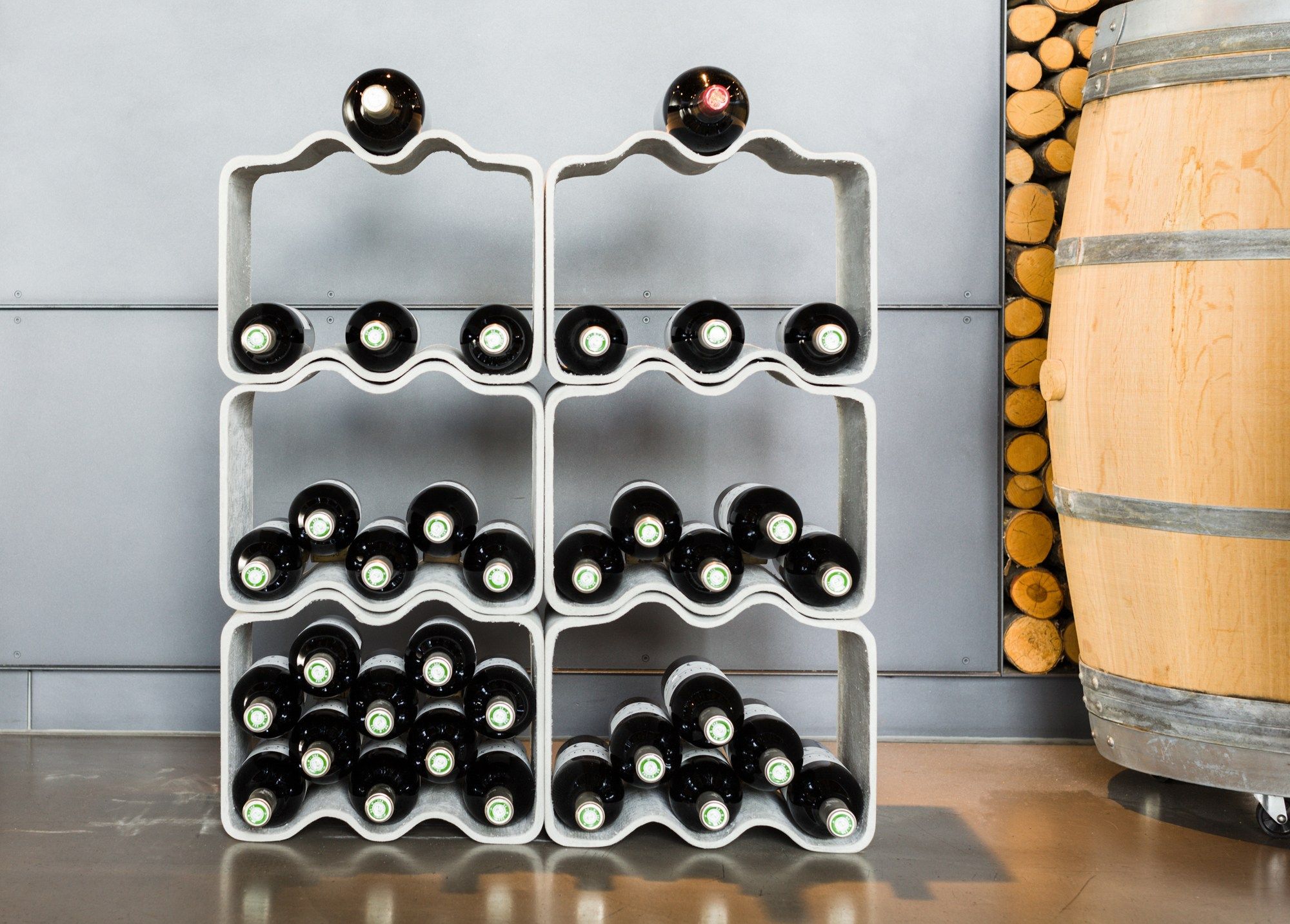 Бетонная винная стойка SWISSPEARL дизайн ARCH-00146975 - Вид №2