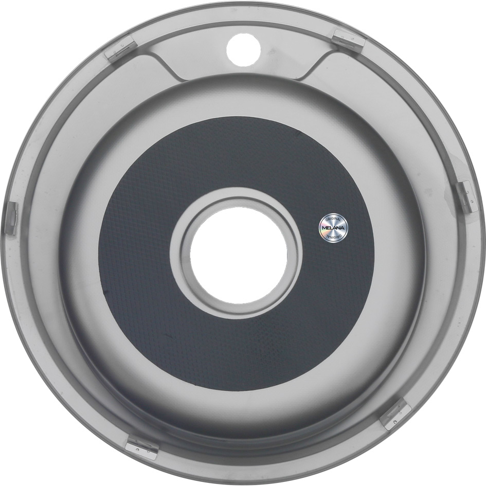 Мойка 490 MELANA 0,6/160 ДЕКОР врезная круглая с сифоном (151/2 D *12) 151/2 D (*12) - Вид №2