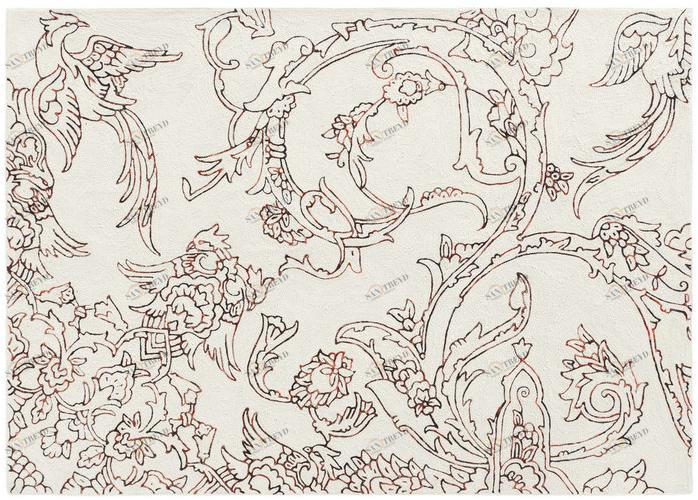 GAN Ковер из шерсти с рисунком Chain stitch sun-id-1481639