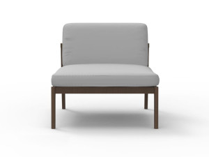 Одиночный модуль для садового дивана в iroko