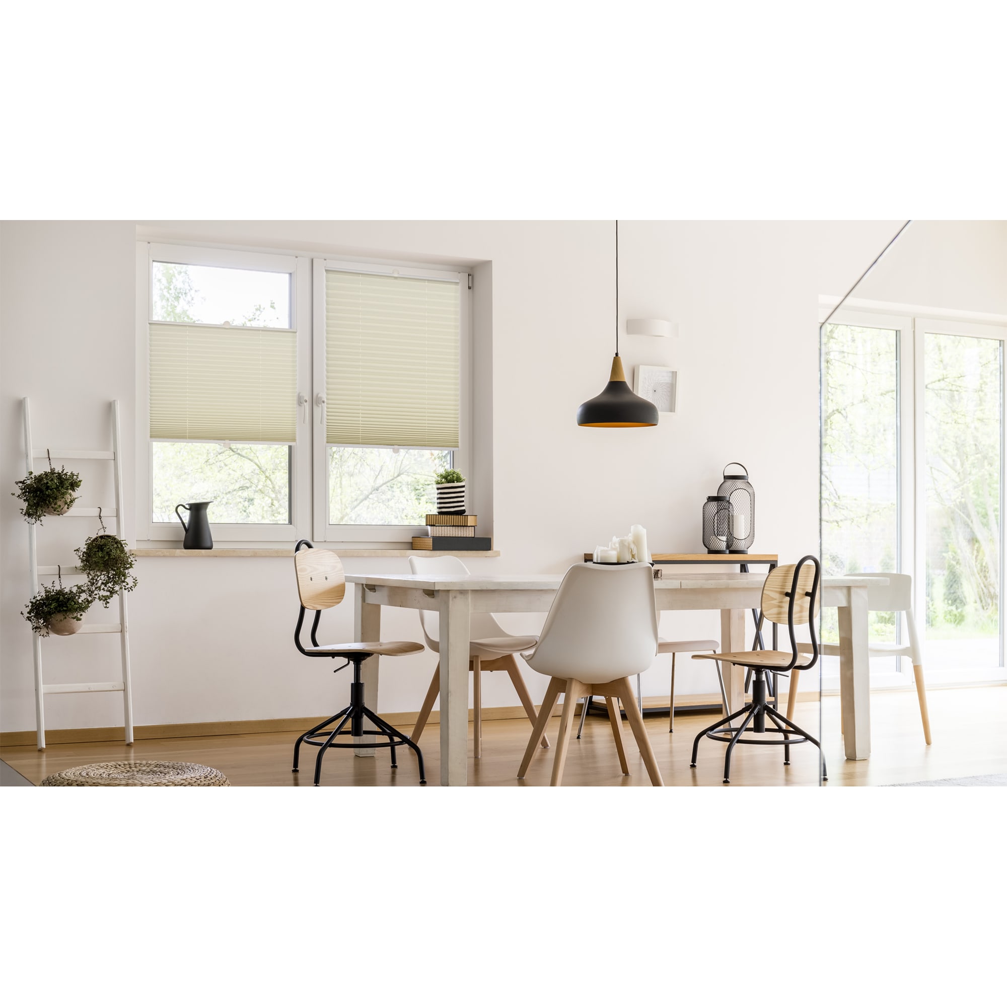 82057282 Штора плиссе «Плайн», 75х160 см, текстиль, цвет экрю Santreyd  - Вид №5