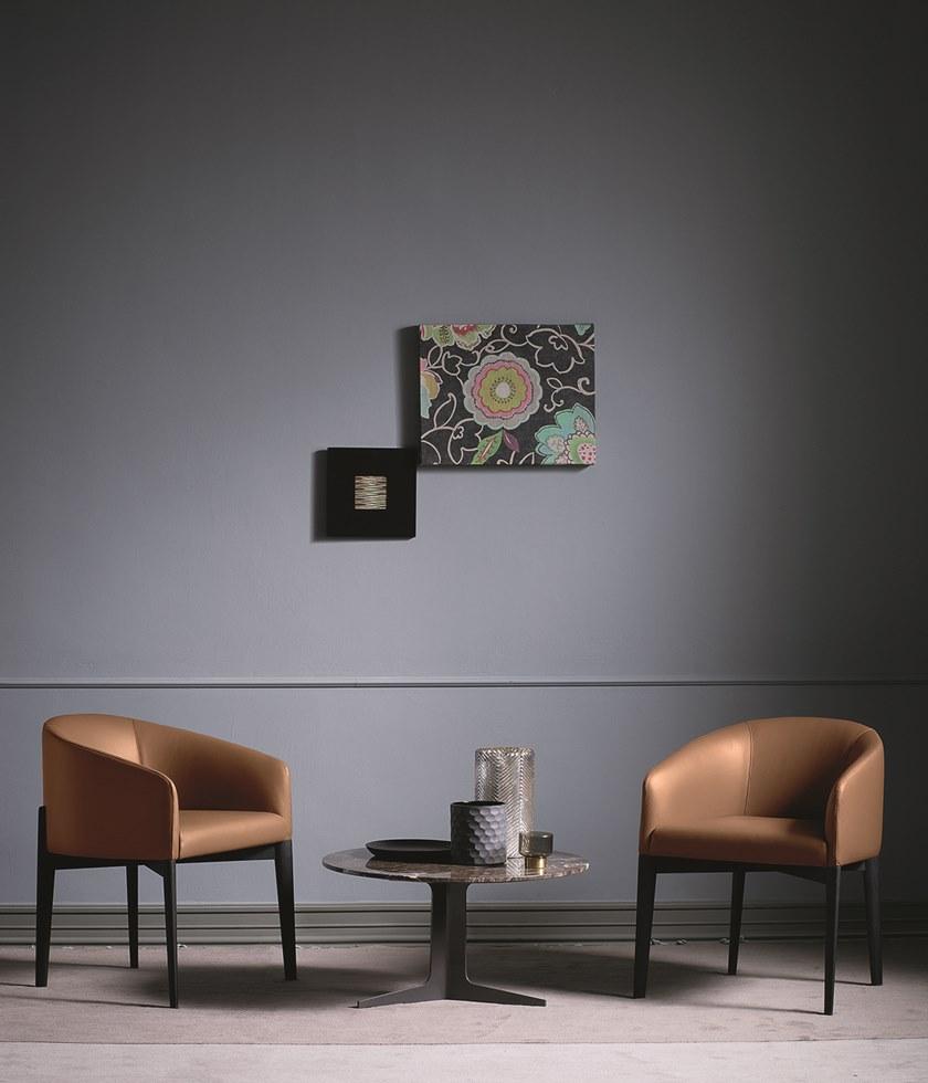 Bodema Мягкое кожаное кресло с подлокотниками  Peg000  - Вид №3