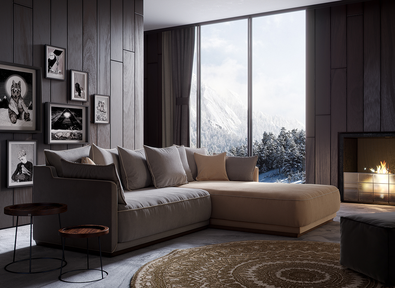 Д278 Ш195 В92 The IDEA Диван SOHO 823/812  - Вид №5