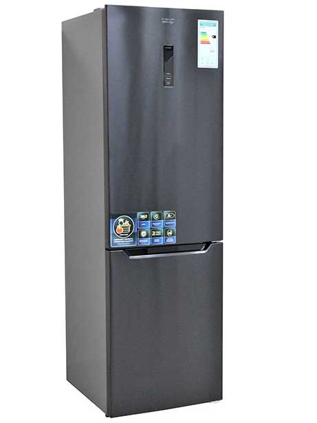 5327662 Холодильник с морозильником   KRAFT TNC-NF503D черный STDN-0071621