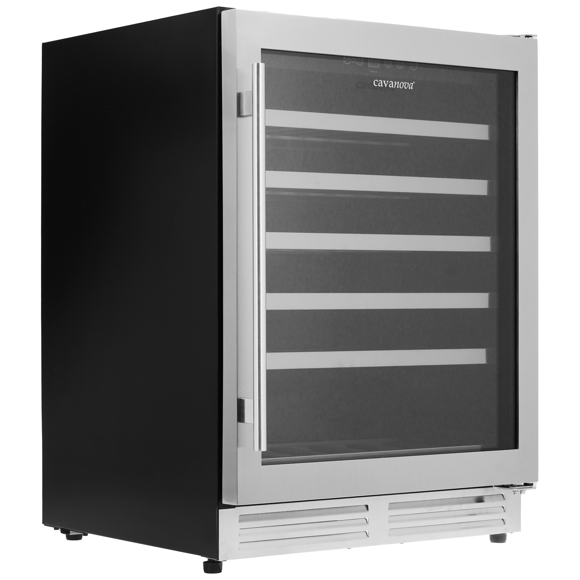 1136081 Винный шкаф Cavanova CV046T серебристый STDN-0074955