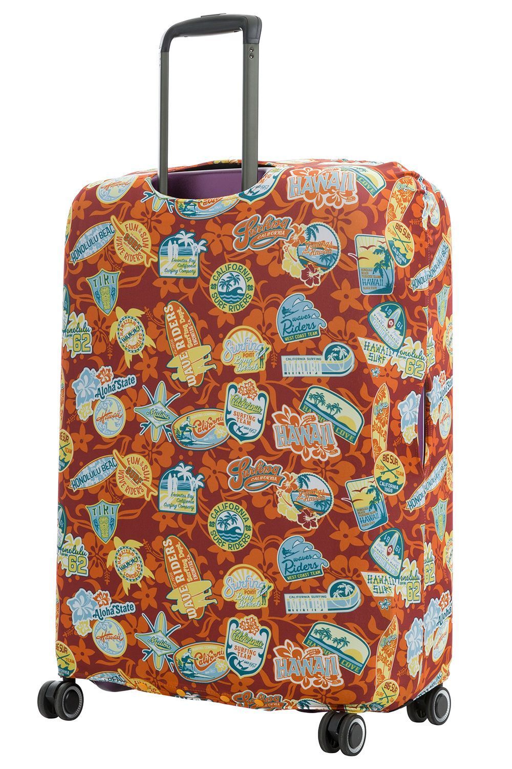 EBH678-L Чехол для чемодана большой EBH678 L Red Collage Eberhart  - Вид №1