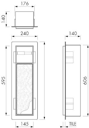 ESS Easy Drain Держатель туалетной бумаги / ершик для унитаза T-roll Tcl-9 - Вид №3