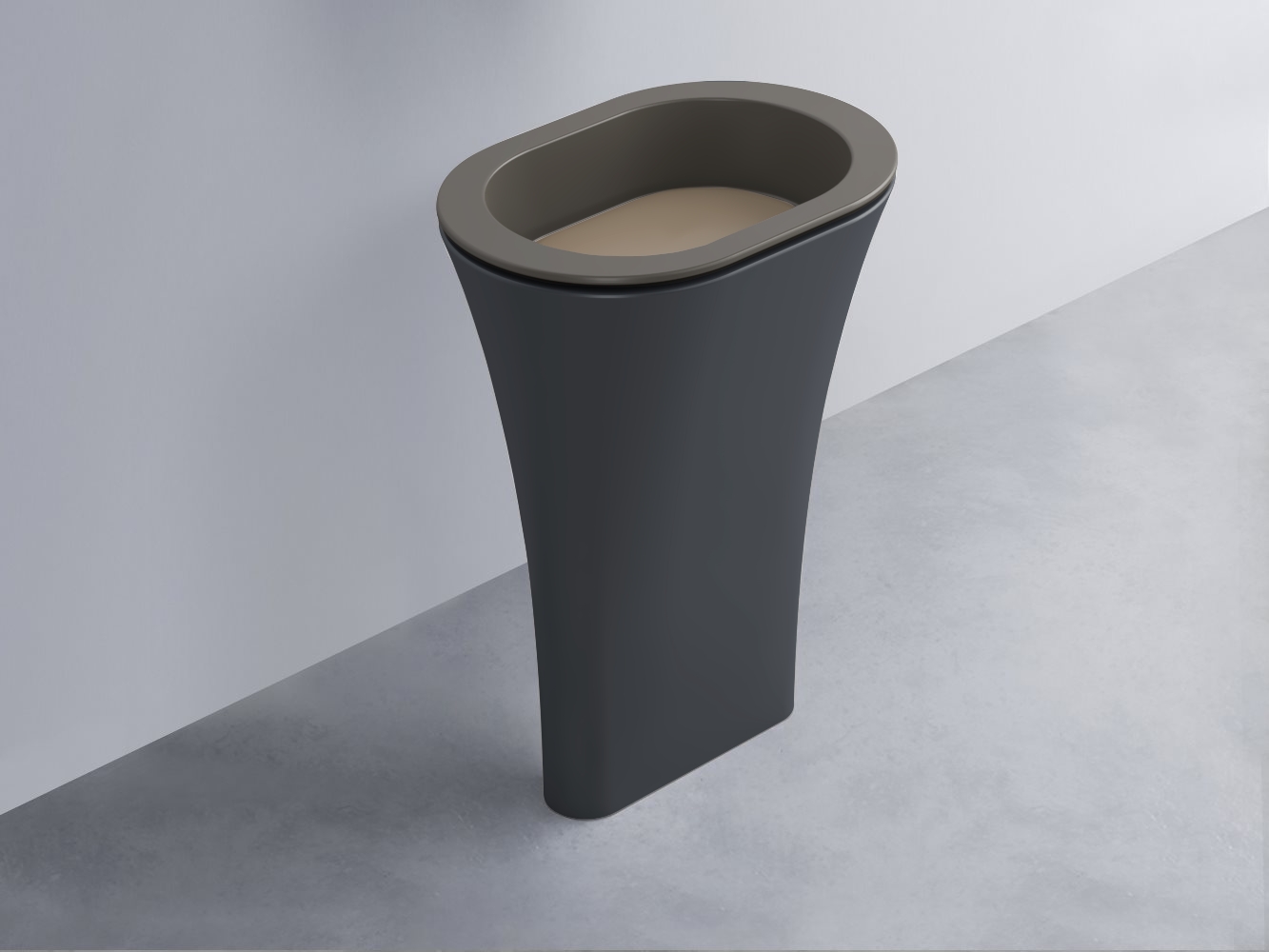 AMLA65-FN+AMPILO-AN+AMCOLO-BA Раковина Amedeo Ovale отдельностоящая cielo Enjoy + Amedeo Ceramica Cielo