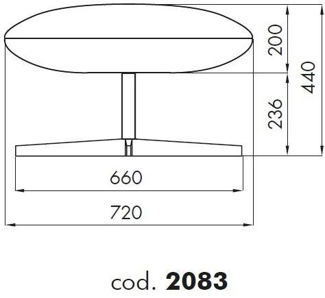 ALMA DESIGN Кожаный пуф с алюминиевым вращающимся основанием X pouf sun-id-1467136 - Вид №2