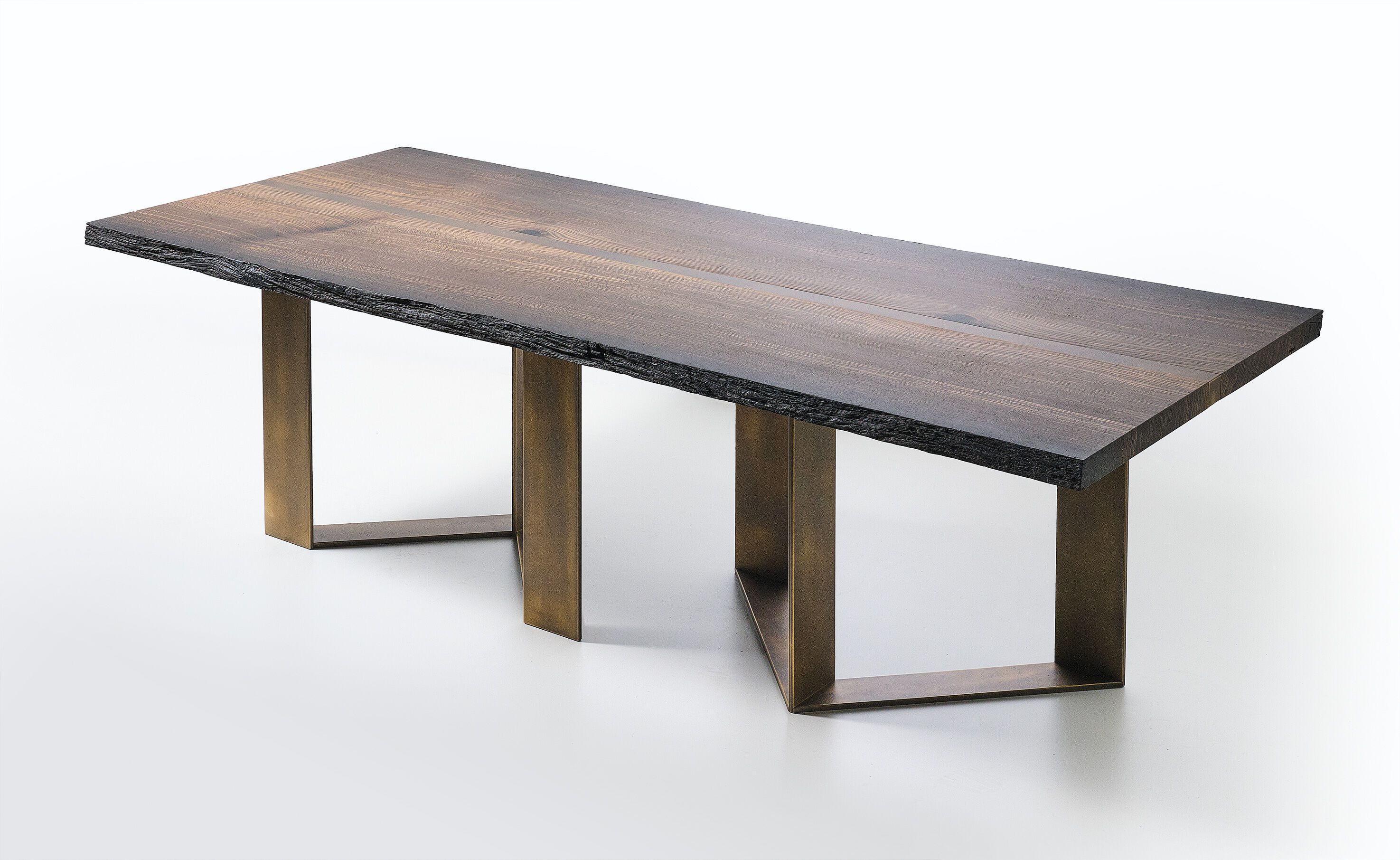 Прямоугольный стол из ископаемого дуба Teúkhō PYTHAGORAS ARCH-00010077 - Вид №1