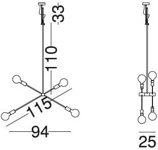 Vibieffe Подвесной светильник из латуни 7000 itinerari sun-id-1365355 - Вид №4