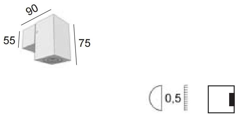 BEL-LIGHTING Светодиодный настенный светильник прямого света из алюминия Koba 8046  - Вид №1